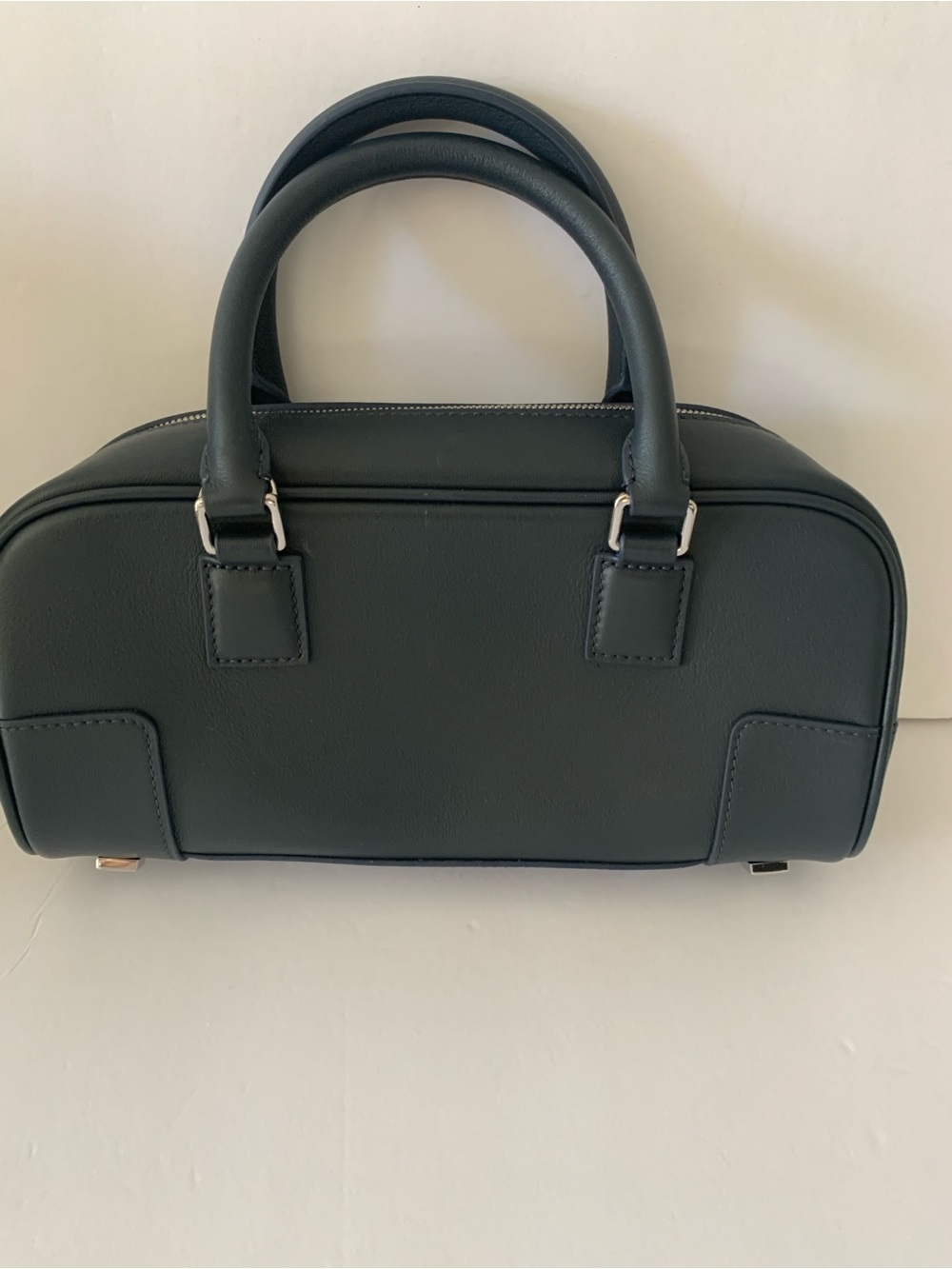 Loewe Amazonia Blue Leather Top-Handle Satchel - Picture 4 of 6